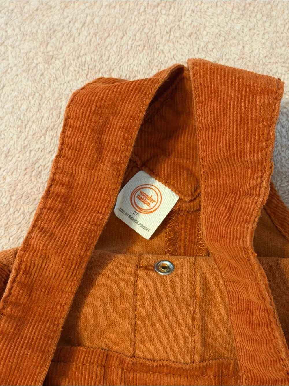 2T/4T Bundle Wonder Nation Corduroy & Faux Leather Overall Dresses